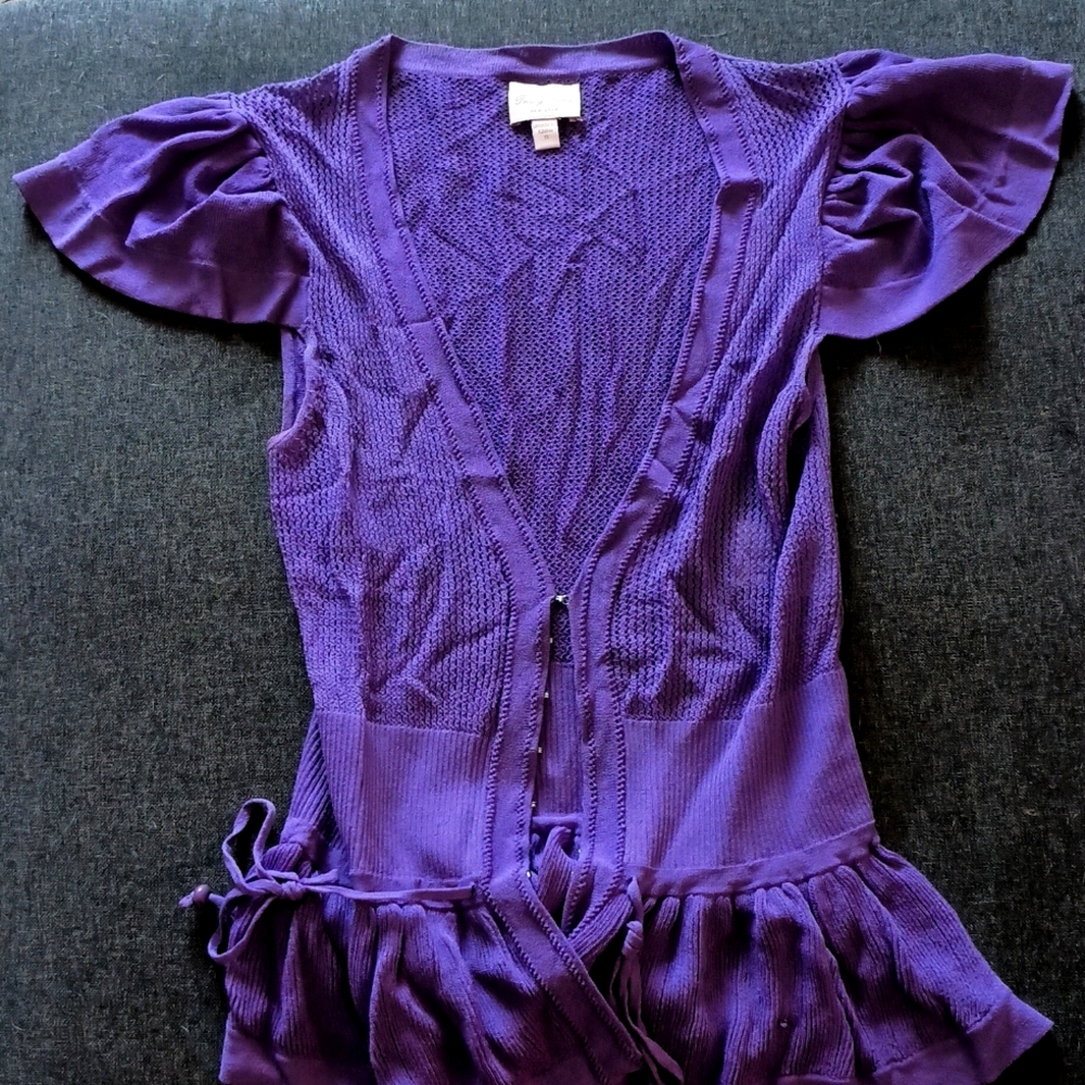 Tracy Reese Purple Knit Top